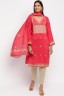 Embroidered Three Piece Set