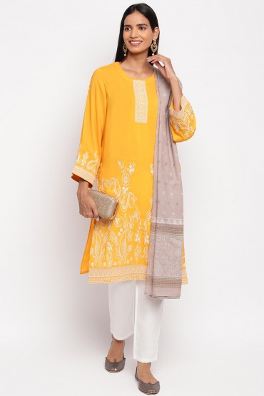 Embroidered Three Piece Set