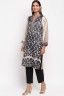 Two-Tone Damasque Print Tunic
