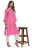 Accent Sleeved Floral Print Tunic