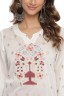 Embroidered Floral Print Tunic