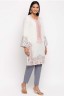 Peach Embroidered Set