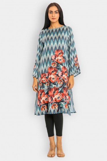 Printed Silk Tunic