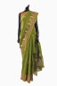 Signature Gold Printed Cotton Sari With Blouse Piece