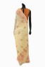 Signature Gold Printed Cotton Sari With Blouse Piece