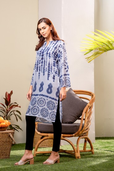 Printed Tie-Dye Single Tunic