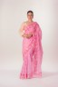 Lace Stitch Embroidered Cotton Sari