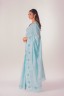 Lace Stitch Embroidered Cotton Sari