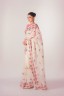 CrossStitch Embroidered Cotton Sari