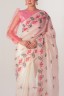 CrossStitch Embroidered Cotton Sari