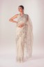 Half Silk Embroidered Floral Sari