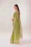 Half Silk Embroidered Floral Sari