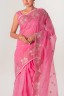 Diamond Embroidered Half Silk Sari