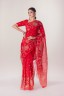 Peony Embroidered Half Silk Sari