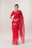 Peony Embroidered Half Silk Sari