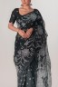 Peony Embroidered Half Silk Sari