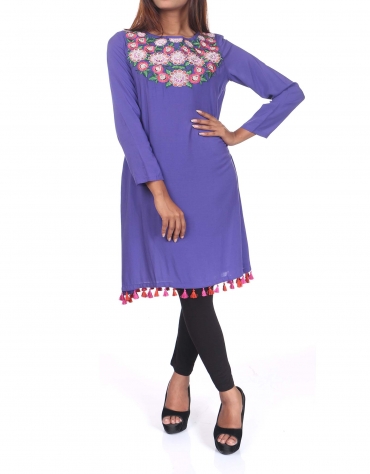 Floral Embroidered Tunic