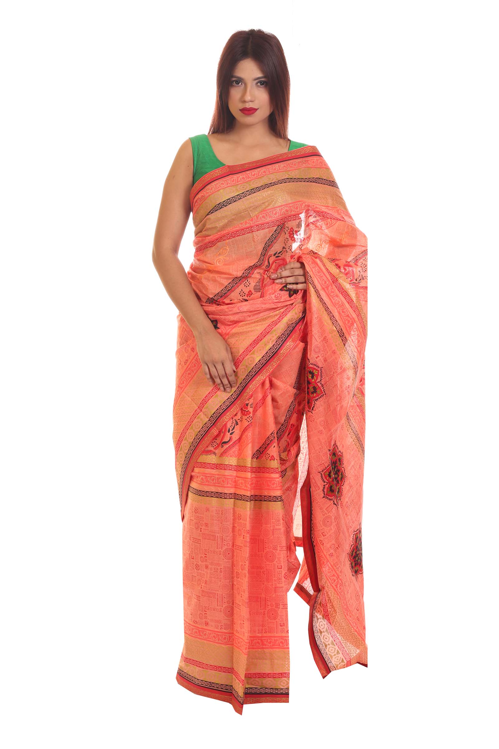  Block Print Sari