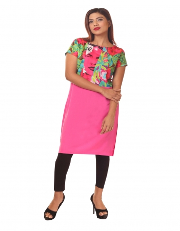 Printed Semi-Long Tunic