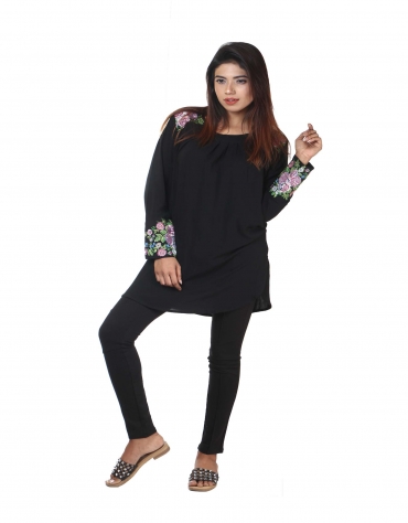 Floral Embroidered Tunic