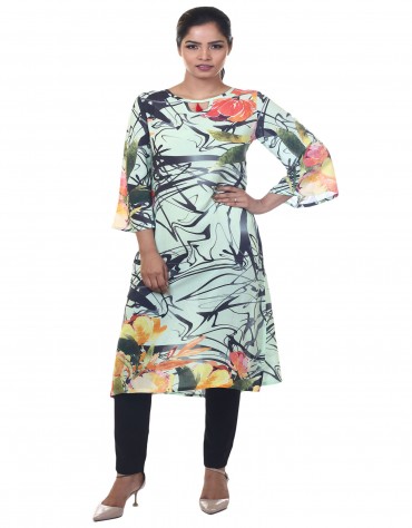 Abstract Floral Tunic