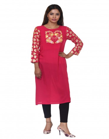 Floral Embroidered Tunic