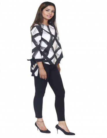 Geometric Print Short Tunic