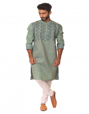Embroidered Cotton Panjabi