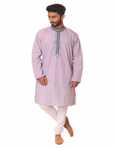 Embroidered Cotton Panjabi