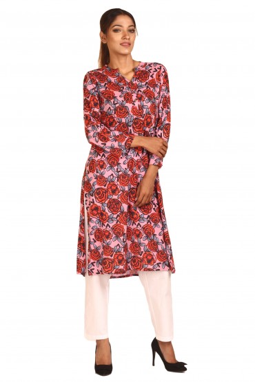 Rose Printed Tunic