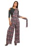 Floral Printed Pleated Sari Pant