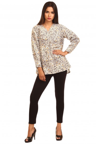Ground Wall Print Short Tunic