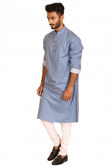 Ocean Breeze Cotton Panjabi