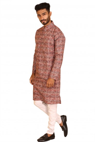 Floral Print Panjabi