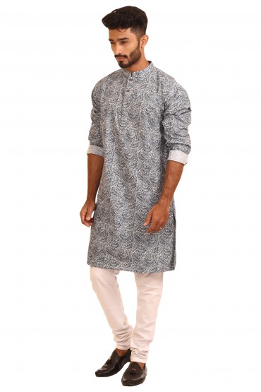 Floral Print Panjabi