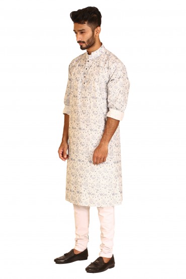 Floral Print Panjabi