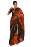 Abstract Print Sari