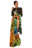 Abstract Print Sari