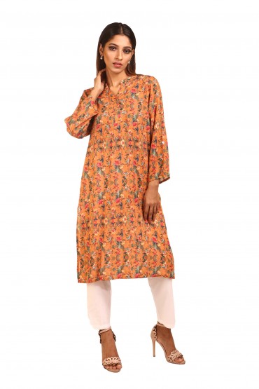 Antique Floral Print Tunic