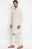 Contrast Placket Panjabi